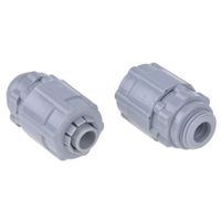 アールエスコンポーネンツ RS PRO コンジット ストレート グレー ナイロン 66 429-662 1ロット(5個)（直送品）