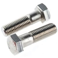 アールエスコンポーネンツ 六角ボルト RS PRO M20 x 70mm ステンレス 508-1262 1袋(10個)（直送品）