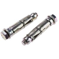 RS PRO シールドアンカールースボルト， 炭素鋼 M12 取付穴径20mm 長さ75mm 908-6927 1袋(10個)（直送品）