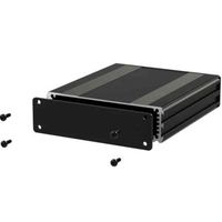 アールエスコンポーネンツ RS PRO 汎用ボックス， アルミニウム， 80 x 108.5 30mm 黒 195-1520 1個（直送品）