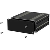 アールエスコンポーネンツ RS PRO 汎用ボックス， アルミニウム， 160 x 108.5 45mm 黒 195-1521 1個（直送品）