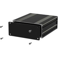 アールエスコンポーネンツ RS PRO 汎用ボックス， アルミニウム， 220 x 108.5 45mm 黒 195-1522 1個（直送品）