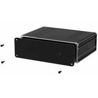 アールエスコンポーネンツ RS PRO 汎用ボックス， アルミニウム， 220 x 169.8 53.8mm 黒 195-1526 1個（直送品）