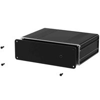 アールエスコンポーネンツ RS PRO 汎用ボックス， アルミニウム， 80 x 169.8 53.8mm 黒 195-1527 1個（直送品）