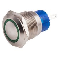 アールエスコンポーネンツ RS PRO 押しボタンスイッチ， モーメンタリ， パネルマウント， 単極双投(SPDT) 111-3773 1個（直送品）