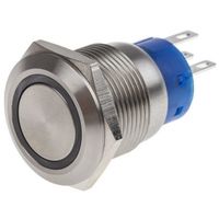 アールエスコンポーネンツ RS PRO 押しボタンスイッチ， ラッチ， パネルマウント， 単極双投(SPDT) 111-3881 1個（直送品）