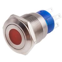 アールエスコンポーネンツ RS PRO 押しボタンスイッチ， モーメンタリ， パネルマウント， 単極双投(SPDT) 111-3894 1個（直送品）