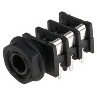 アールエスコンポーネンツ RS PRO フォーンコネクタ 6.35 mm PCBマウント ステレオ 111-5769 1ロット(5個)（直送品）