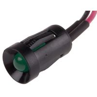 アールエスコンポーネンツ RS PRO 表示灯， 2V dc， 緑， 実装ホールサイズ:8mm 206-479 1個（直送品）