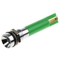 アールエスコンポーネンツ RS PRO 表示灯， 緑， 実装ホールサイズ:8mm 205-634 1個（直送品）