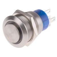 アールエスコンポーネンツ RS PRO 押しボタンスイッチ， ラッチ， パネルマウント， 単極双投(SPDT) 111-5817 1個（直送品）