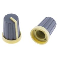 アールエスコンポーネンツ RS PRO ノブ 6mm 直径:13mm 丸型 467-5872 1ロット(10個)（直送品）