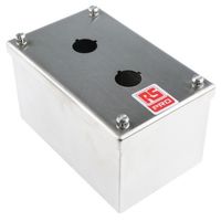 アールエスコンポーネンツ RS PRO， コントロールボックス， 穴径 22mm， 2 点用， ステンレス鋼 161-1522 1個（直送品）