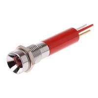 アールエスコンポーネンツ RS PRO 表示灯， 24V dc， 赤， 実装ホールサイズ:8mm 207-646 1個（直送品）