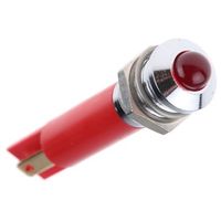 アールエスコンポーネンツ RS PRO 表示灯， 24V dc， 赤， 実装ホールサイズ:8mm 207-652 1個（直送品）