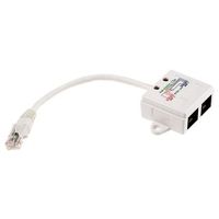 アールエスコンポーネンツ RS PRO 2ポート RJアダプタ Cat5e シールドなし 443-9165 1個（直送品）