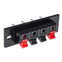 アールエスコンポーネンツ スピーカー端子 RS PRO 4極 メス ストレート パネルマウント 392-683 1個（直送品）