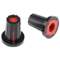 アールエスコンポーネンツ RS PRO ノブ 6mm 直径:17mm D字型 467-6027 1ロット(5個)（直送品）