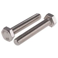 アールエスコンポーネンツ 六角ボルト RS PRO M10 x 60mm ステンレス 276-588 1袋(25個)（直送品）