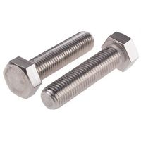 アールエスコンポーネンツ 六角ボルト RS PRO M20 x 80mm ステンレス 276-746 1袋(10個)（直送品）