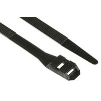 アールエスコンポーネンツ RS PRO 結束バンド， 360mm x 9 mm， 黒， ナイロン 66 666-4685 1袋(100個)（直送品）