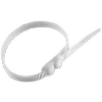 RS PRO 結束バンド， 760mm x 9 mm， ナチュラル， ナイロン 66 666-4720 1袋(100個)（直送品）