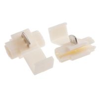 RS PRO スプライスコネクタ 0.75mm2 2.5mm2 18AWG 14AWG 絶縁 Tap 白 510-8755 1袋(50個)（直送品）