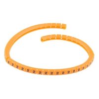 アールエスコンポーネンツ RS PRO， ケーブルマーカアクセサリー 燈色地に黒 812-1259 1リール(100個)（直送品）