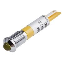 アールエスコンポーネンツ RS PRO 表示灯， 110V ac， 黄， 実装ホールサイズ:8mm 846-2706 1個（直送品）