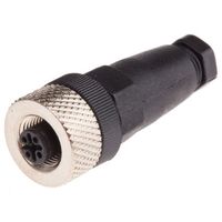 アールエスコンポーネンツ RS PRO 丸型コネクタ， 5極， M12， ケーブルマウント 877-1101 1個（直送品）