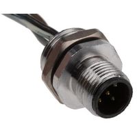 アールエスコンポーネンツ RS PRO 丸型コネクタ， 5極， M12， パネルマウント 877-1154 1個（直送品）