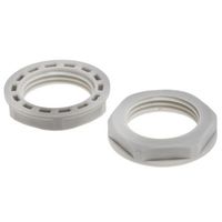 RS PRO ケーブルグランドロックナット，材質:ナイロン 66，ネジ径 PG11 822-9694 1ロット(25個)（直送品）