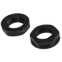 RS PRO ケーブルグランドロックナット，材質:ナイロン 66，ネジ径 M12 822-9833 1ロット(25個)（直送品）