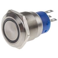 アールエスコンポーネンツ RS PRO 押しボタンスイッチ， ラッチ， パネルマウント， 単極双投(SPDT) 111-5795 1個（直送品）