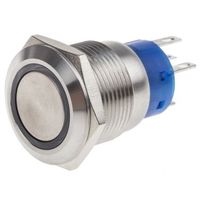 アールエスコンポーネンツ RS PRO 押しボタンスイッチ， ラッチ， パネルマウント， 単極双投(SPDT) 111-5797 1個（直送品）