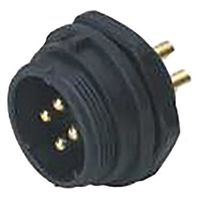 アールエスコンポーネンツ RS PRO 丸型コネクタ， 3極， スタンダード， パネルマウント 124-6656 1個（直送品）