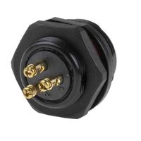 アールエスコンポーネンツ RS PRO 丸型コネクタ， 3極， スタンダード， パネルマウント 124-6672 1個（直送品）