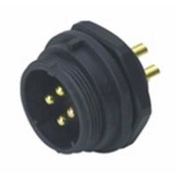 アールエスコンポーネンツ RS PRO 丸型コネクタ， 3極， スタンダード， パネルマウント 124-6675 1個（直送品）