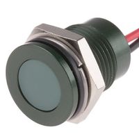 アールエスコンポーネンツ RS PRO 表示灯， 24V dc， 緑， 実装ホールサイズ:14mm 111-6575 1個（直送品）