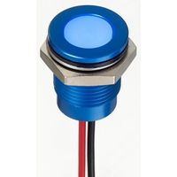 アールエスコンポーネンツ RS PRO 表示灯， 24V dc， 青， 実装ホールサイズ:14mm 111-6578 1個（直送品）