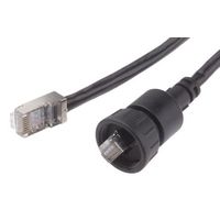 RS PRO Cat5e Lanケーブル 2m シールド付き オス RJ45 111