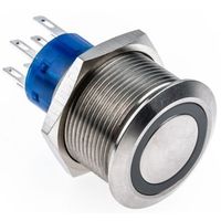 アールエスコンポーネンツ RS PRO 押しボタンスイッチ， モーメンタリ， パネルマウント， 2NO / 2NC 175-9659 1個（直送品）