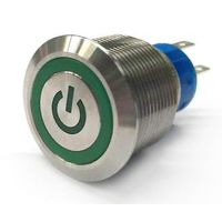 アールエスコンポーネンツ RS PRO 押しボタンスイッチ， モーメンタリ， パネルマウント， 単極双投(SPDT) 175-9678 1個（直送品）