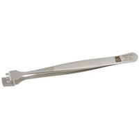 アールエスコンポーネンツ RS PRO ピンセット， ステンレス鋼， 抗酸耐性あり， 曲がった 136-9740 1個（直送品）