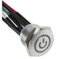 アールエスコンポーネンツ RS PRO 押しボタンスイッチ， モーメンタリ， パネルマウント， 単極単投(SPST) 175-9635 1個（直送品）