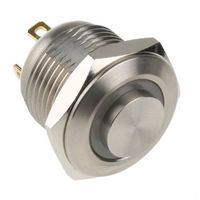 アールエスコンポーネンツ RS PRO 押しボタンスイッチ， モーメンタリ， パネルマウント， 単極単投(SPST) 175-9640 1個（直送品）