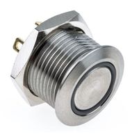 アールエスコンポーネンツ RS PRO 押しボタンスイッチ， モーメンタリ， パネルマウント， 単極単投(SPST) 175-9641 1個（直送品）
