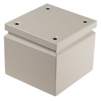 RS PRO ターミナルボックス， スチール， グレー， エントリ数:0， 150 x 120mm IP66 842-8308 1個（直送品）