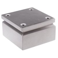 RS PRO ターミナルボックス， ステンレス鋼， 未塗装， エントリ数:0， 150 x 80mm IP66 842-8330 1個（直送品）