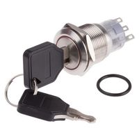 アールエスコンポーネンツ RS PRO キースイッチ， 3極， 45° 877-2006 1個（直送品）